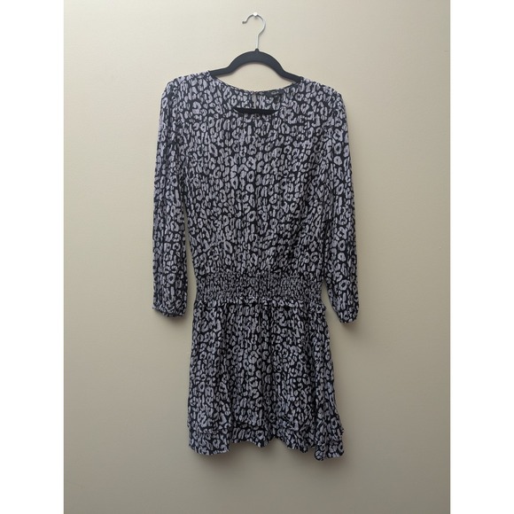 Rails Dresses & Skirts - Rails Dress Womens M Inez‎ Mini Batik Cheetah Animal Print Smocked 3/4 Length